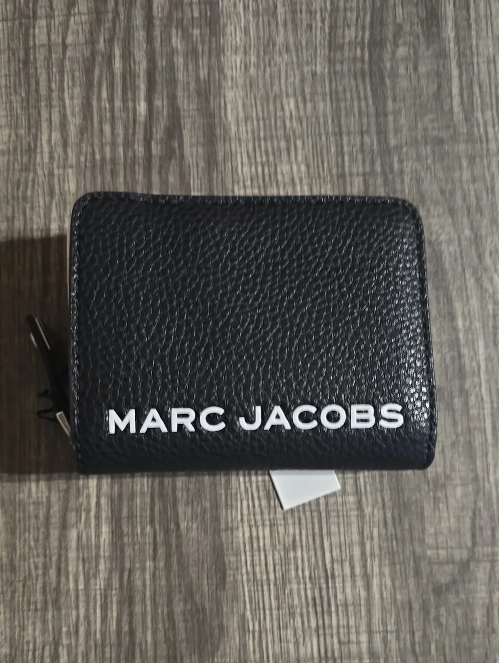 Marc Jacobs Black Leather Zip Wallet